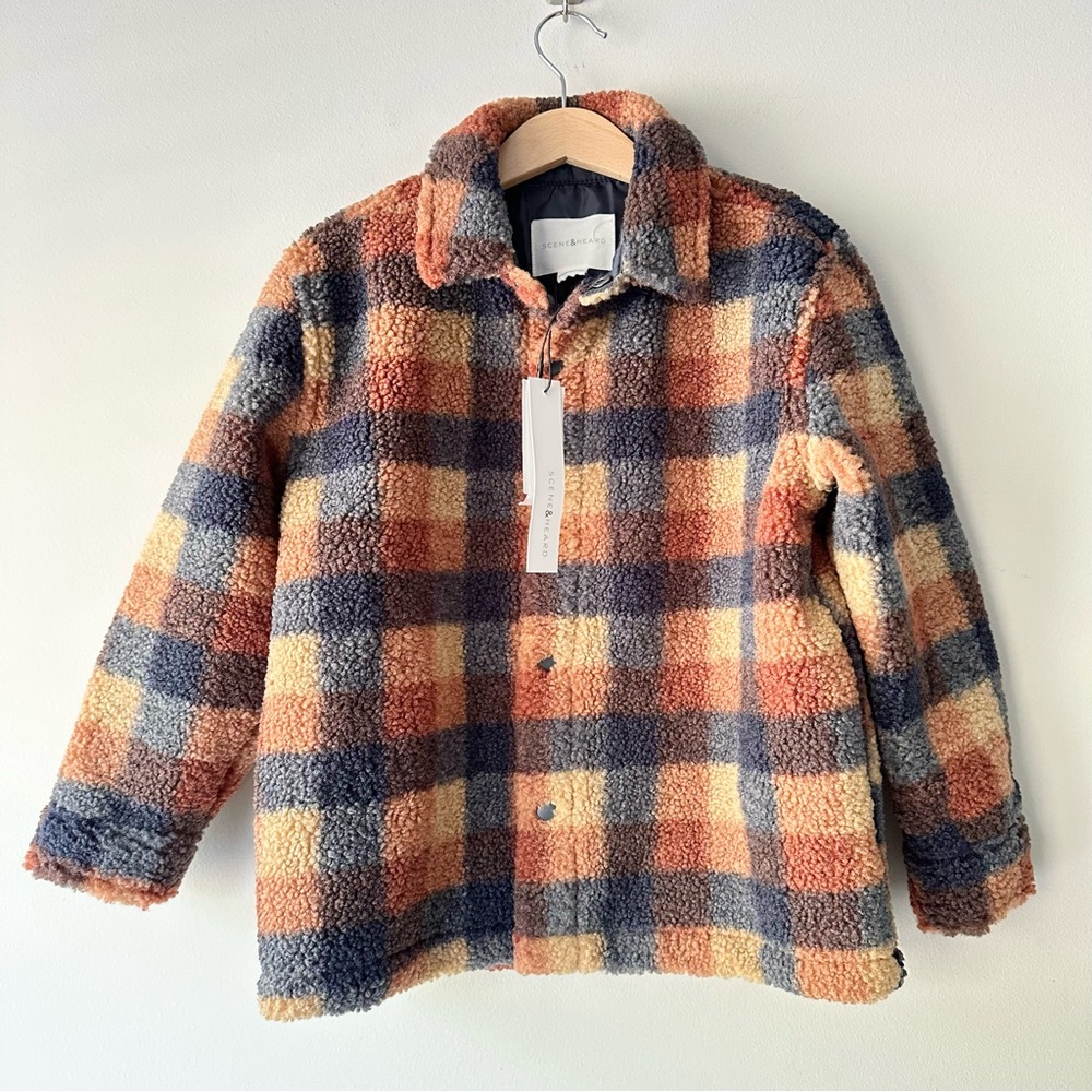 Scene & Heard Plaid Button Up Jacket